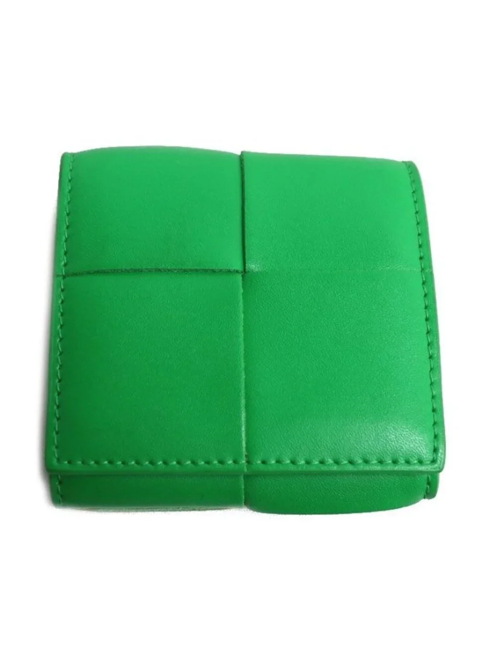 Bottega Veneta Maxi Intrecciato Coin Case Green